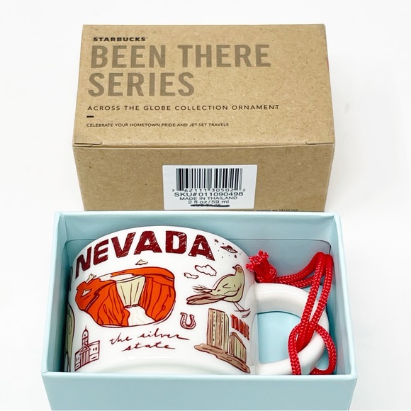Starbucks "Been There Series" Nevada Mini Espresso Ornament Mug Cup 2 oz - Picture 6 of 8